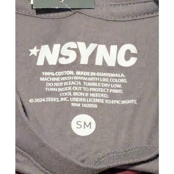 Grey NYSNC Unisex Adult Shirt Size S - Picture 4 of 5